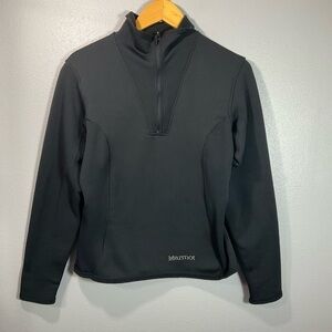 Marmot Jacket Womens Size Medium Womens Black Pullover Half Zip Fleece